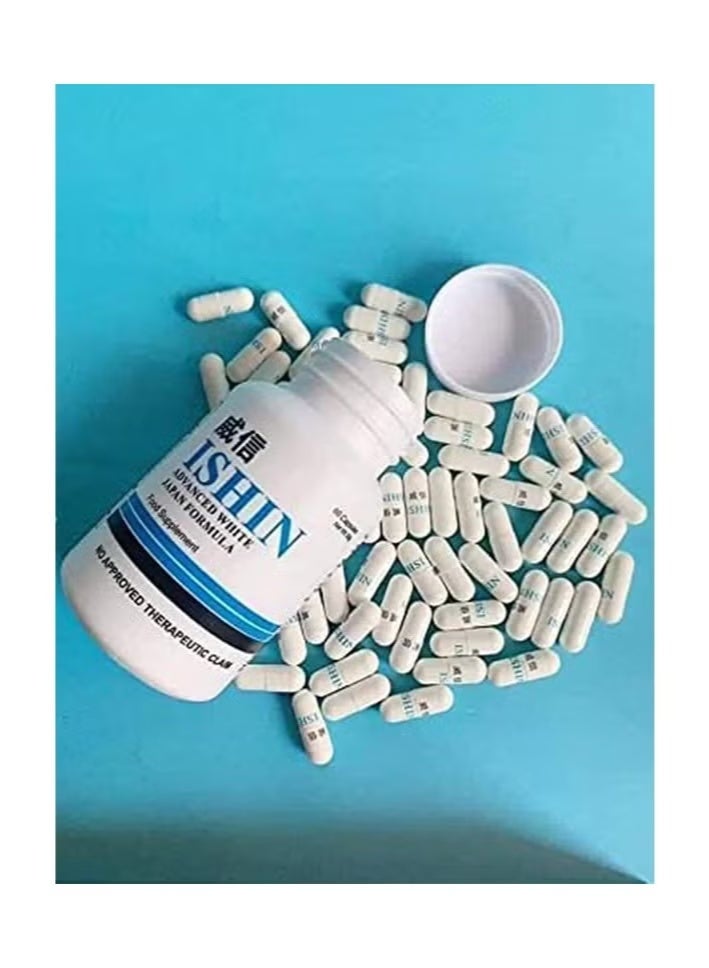 Ishin Advanced 10X Whitening Japan Formula with Collagen and Glutathione 60 Capsule